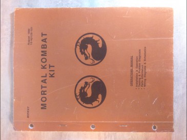 Mortal kombat kit manual flipper pinball 1992 manuel référence guide diagnostics