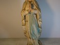 Photo 1 —  Vierge Marie statue religieuse en plâtre.