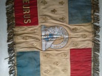 On ne relève pas picardie - Fleurus ancien fanion blason militaria insigne régiment compagnie.