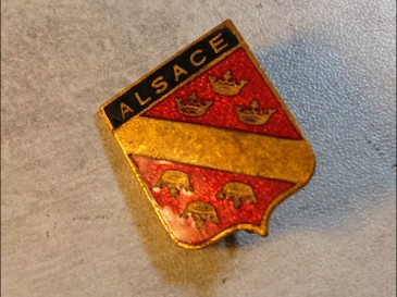 broche Ancien Insigne Blason région ALSACE email.