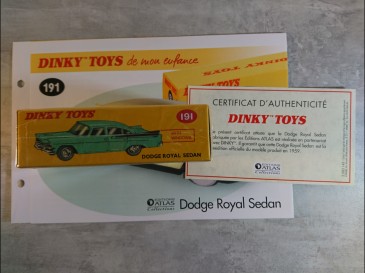 DINKY TOYS ATLAS - DODGE ROYAL SEDAN ref 191 neuf sous blister