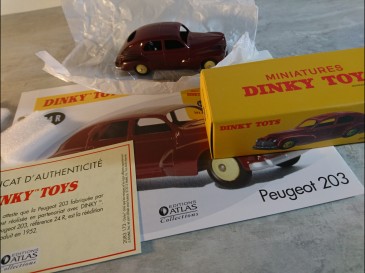 DINKY TOYS  ATLAS PEUGEOT 203 REF: 24 R 