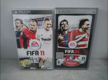 PSP - FIFA 08 et FIFA 09 -  2 jeux vidéo sony UMD
