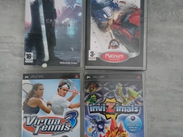 PSP - lot jeux vidéo - crisis core - FFVII - inviZimals