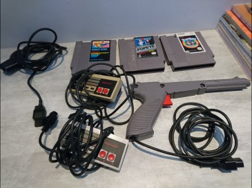 Lot nintendo nes tinytoon popeye donkey kong manettes pistolet