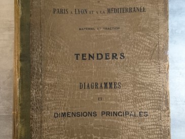 SNCF - TENDERS diagrammes et dimensions principales - 1925
