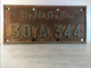 Plaque immaticulation du tender  