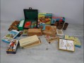 Photo 1 — Lot de cartes à jouer jetons jeux de voyage pion petits chevaux bois