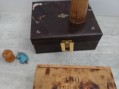 Photo 4 — Lot de cartes à jouer jetons jeux de voyage pion petits chevaux bois