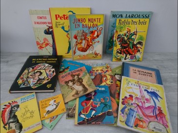 Lot de livres ancien jeunesse Peter Pan jumbo contes suzette perrault ...