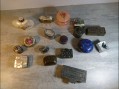Photo 1 — Lot de piluliers petites boites ( cloisonné email coquillage étain )