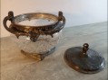 Photo 3 — Charmante bonbonnière - sucrier verre moulé