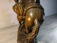 Photo 3 — Statue sculpture régule CHEVAL RETENU PAR UN PALEFRENIER. Coustou ( chevaux de Marly )