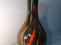 GUERIN Vase balustre en céramique à col évasé.