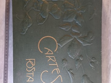 Grand Album cartes postales ancien - collection philatélie ( vide ).