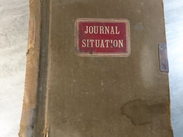 Journal de situation la Réole négociant vin registre ancien Lareole - Délas Louis