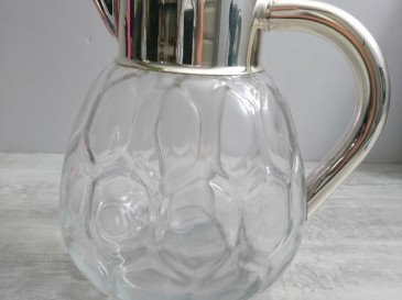 ANCIEN GRAND CARAFE/RAFRAICHISSOIR POUR ORANGEADE AVEC RÉSERVOIR GLAÇONS
