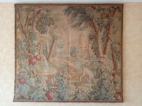 Tapisserie mécanique scène champètre