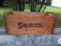 Caisse en bois SINGER