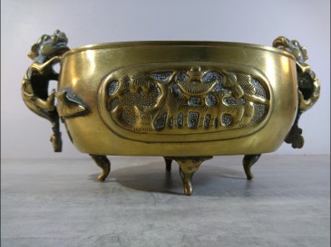 JARDINIÈRE EN BRONZE / CACHE-POT - chine ou japon japon - asie