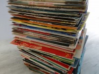 Lot disques vinyles principalement français. 45 tours 45T