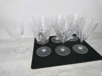 Lot de 7 VERRES BACCARAT modèle Casino cristal