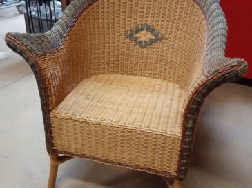 Fauteuil en osier