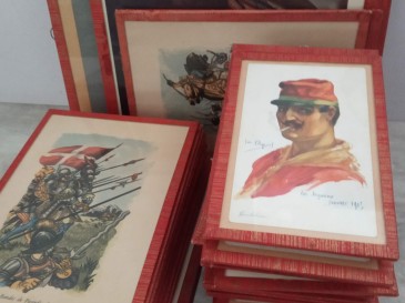 Lot de cartes postales anciennes guerre 14-18 portraits par em Dupuis et divers