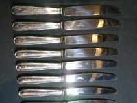 12 couteaux Christofle métal argenté modèle filet
