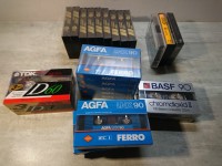 Cassettes audio vierges neuves - emballées TDK AGFA BASF