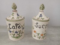 Pots Sucre café faience de Moustiers