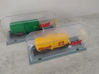 JOUEF Lot wagons citerne SHELL et BP - train miniature echell HO