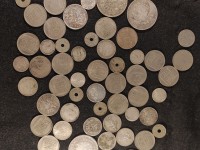 lot de pièces monnaies France Belgique, argent et divers 1 5 10 francs turins 