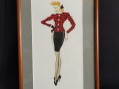 Photo 2 — Dessin de mode sur papier - signé BELIN -