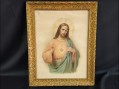 Photo 1 — Jésus - lithographie encadrée sous verre e