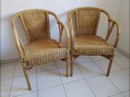 Photo 3 — Paire de fauteuils en osier