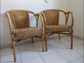 Photo 1 — Paire de fauteuils en osier