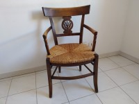 Fauteuil en bois massifs rustique