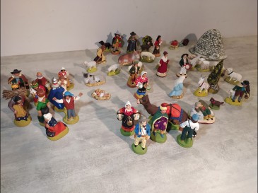 Santon   de provence aix signés : Jouve Fouque Aigon Carbonel