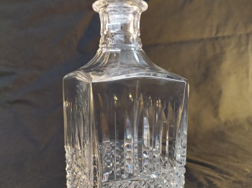 Flacon carafe à whisky en cristal de Saint Louis, modèle Tommy - signé