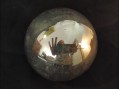 Photo 3 — Ancienne boule de Noël boule de pardon en verre soufflé mercurisé églomisé