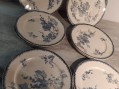 Photo 1 — Lot de 12 assiettes du service Groseilles Faïence de Sarreguemines 