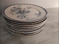 Photo 3 — Lot de 12 assiettes du service Groseilles Faïence de Sarreguemines 