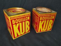 Lot de 2 boites bouillon KUB 11 cm