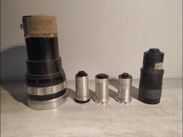 lot objectifs dialyscope berthiot angénieux kowa zoom cinéma projecteur 8mm 16mm 35mm