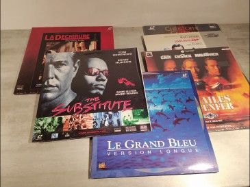 6 films laserdisc video le grand bleu james bond la dechirure