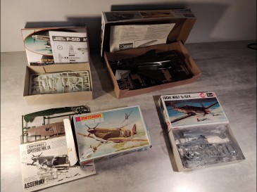 1/72 spitfire focke wulf P-51D mustang F-4 phantom revel matchbox et Monogram