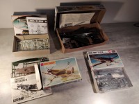 1/72 spitfire focke wulf P-51D mustang F-4 phantom revel matchbox et Monogram