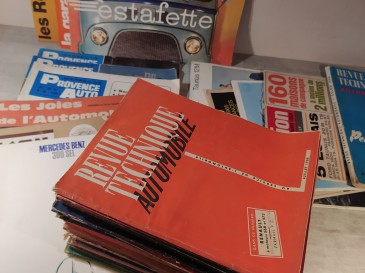 Lot revues RTA Revue technique automobile années 50 et publicité et revues.