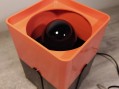 Photo 2 — Lampe spot vintage orange et noire